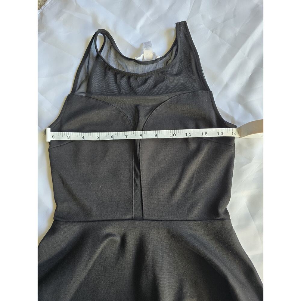 Ambiance Apparel black mesh peplum sleeveless blouse women’s regular size S - Picture 6 of 9